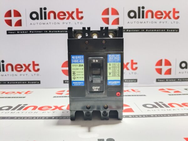 Hyundai MCCB HBE-63 | 20A | 3P | 60AF