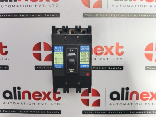 Hyundai MCCB HBE-63 | 20A | 3P | 60AF