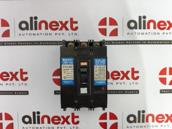 Hyundai MCCB HBH-103 | 20A | 3P | 100AF