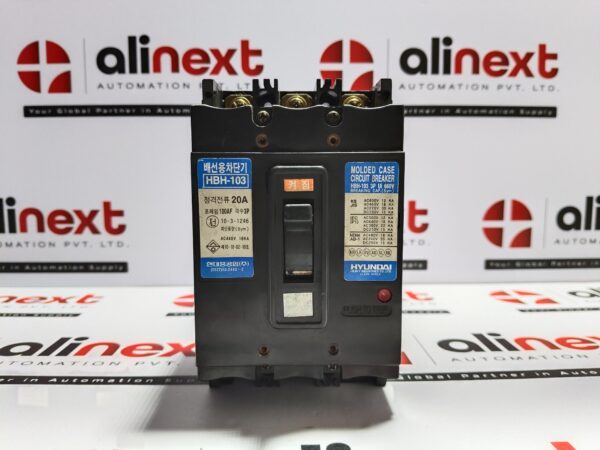 Hyundai MCCB HBH-103 | 20A | 3P | 100AF