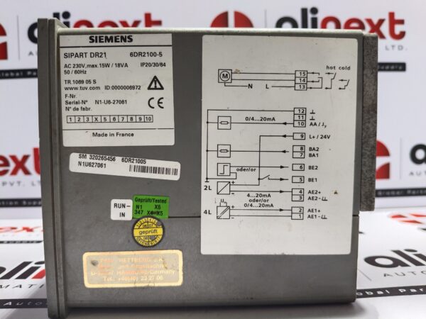 Siemens SIPART 6DR2100-5 Process Controller230 V AC