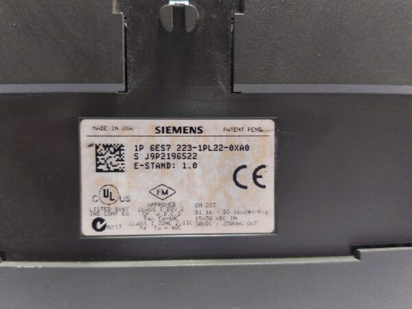 Siemens simatic s7-200 digital 6es7223-1bl22-0xa0 24v dc 0.75 a