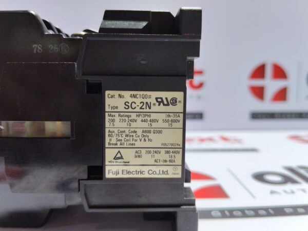 Fuji Electric SC-2N magnetic contactor 60A Coil 380-440v 50/60Hz
