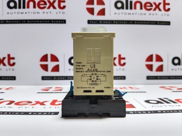Seil Electron S48-C2 timer relay 0 to 3 sec 5A 250VAC