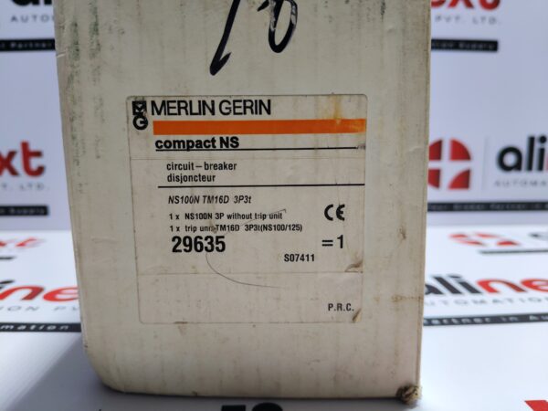 Merlin Gerin NS100 N 16A 750V Circuit Breaker NS100N TM16D 3P3t