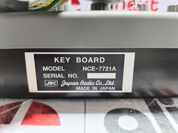 Japan Radio JRC NCE-7721A Keyboard Unit-Original Made in Japan Marine Equipment