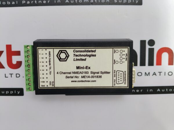 Consolidated Technologies Mini-EX 4 Channel NMEA0183 Signal Splitter ME1A-001836