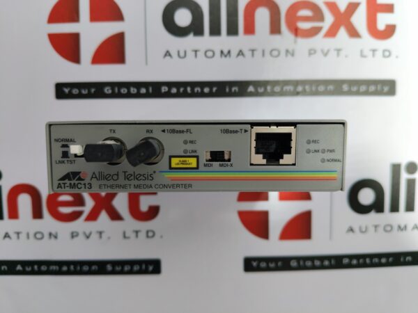 Allied Telesis AT-MC13 Ethernet media converter Power 12VDC, 0.5A