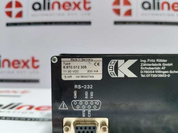 Kubler RS-232 | 6.670.012.305 | 11-30VDC 200mA