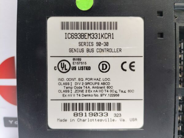 GE Fanuc IC693BEM331KCA1 Series 90-30 Genius Bus Controller