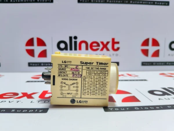 LG GTS-3PC-C Supar timer relay 0 to 5sec. 220VAC