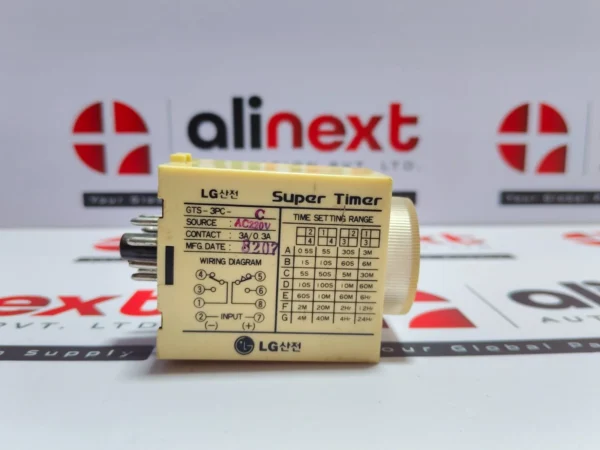 LG GTS-3PC-C Supar timer relay 0 to 5sec. 220VAC