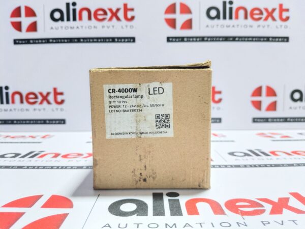 Lot Of 10 Hanyoung Nux CR-40D0W rectangular LED lamp CR40-D012-24VDC/AC 50/60Hz