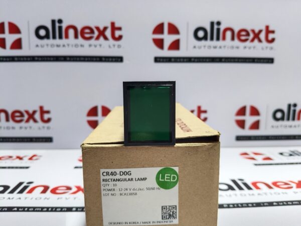 Lot Of 13X Hanyoung Nux CR40-D0G rectangular LED lamp 12-24V d.c/a.c. 50/60 Hz