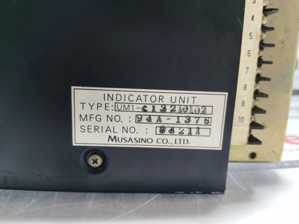 Musasino Indicator Unit UM1-C13210102 Sr.No. 94211