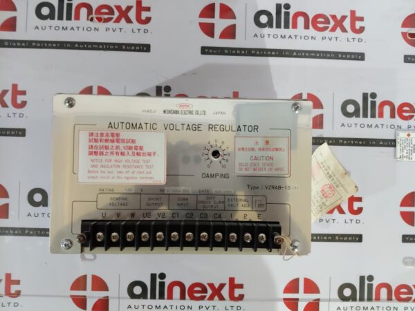 Nishishiba Electric Automatic Voltage Regulator VZRAB-1S(P) 450V
