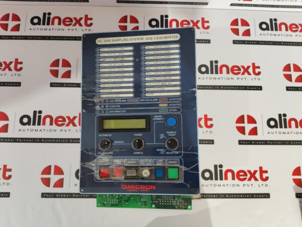Omicron OGS 3.1 Gas Sampling System display panel Rev.1.02
