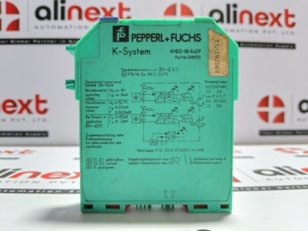 Pepperl+Fuchs K-System KHD2-SR-Ex2P isolated switch amplifier 24V DC