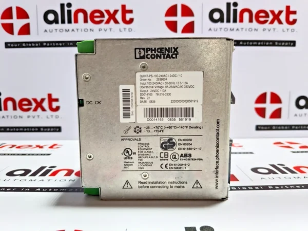 Phoenix Contact QUINT-PS-100-240AC / 24DC / 10 industrial power supply unit