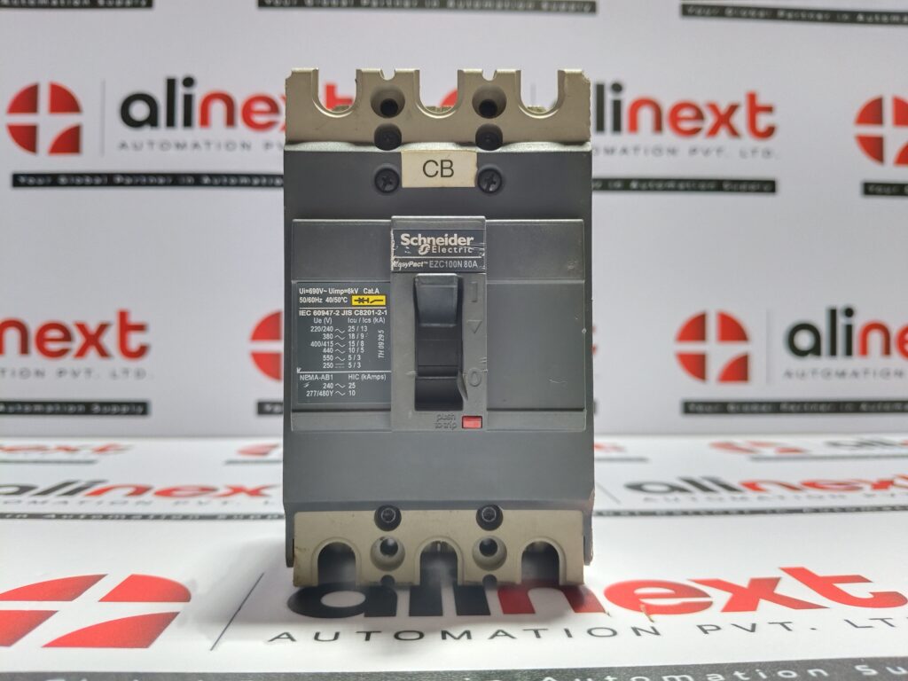 Schneider Electric EasyPact EZC100N Thermal Magnetic Circuit Breaker 80A|3P|550