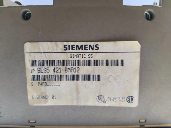Siemens 6ES5 421-8MA12 Simatic S5 digital input module 24V DC