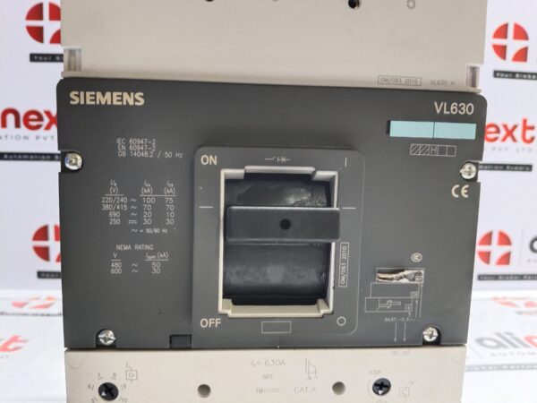 Siemens VL630 Circuit Breaker 3VL5763-2DC36-0AE1 | 630A
