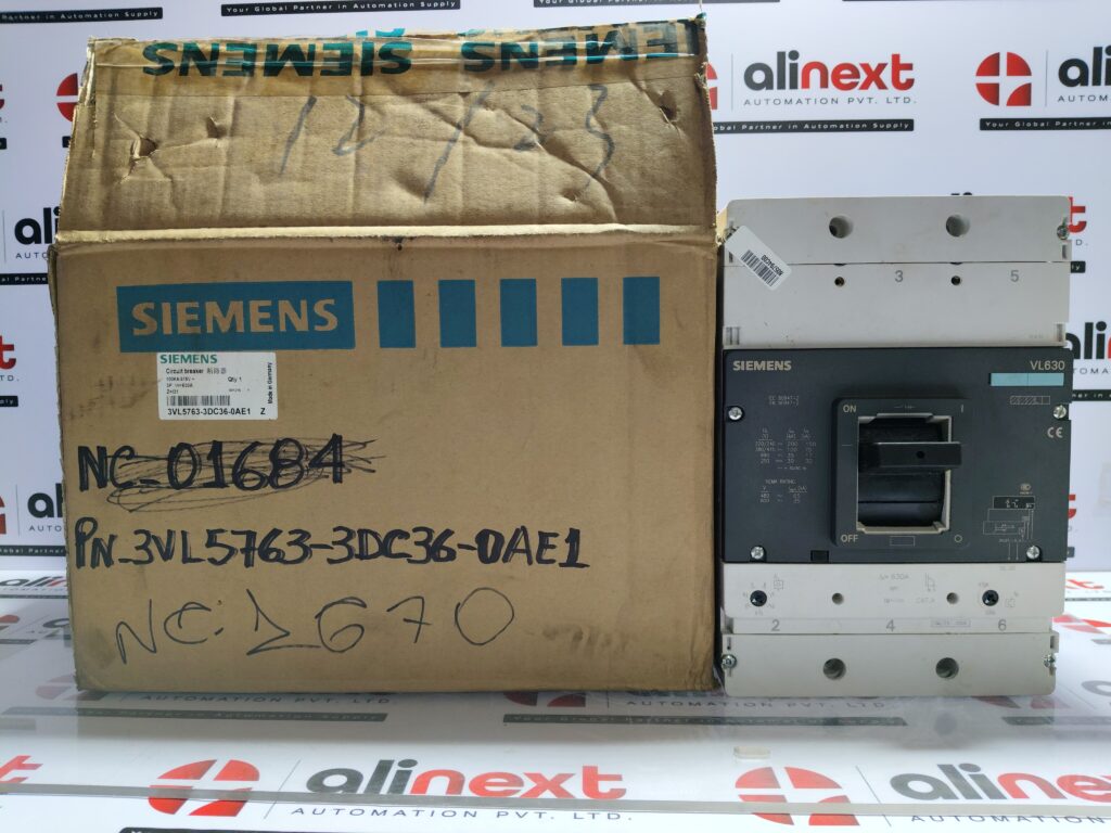 Siemens VL630 L circuit breaker 3VL5763-3DC36-0AE1 | 630A | 3P | 415V