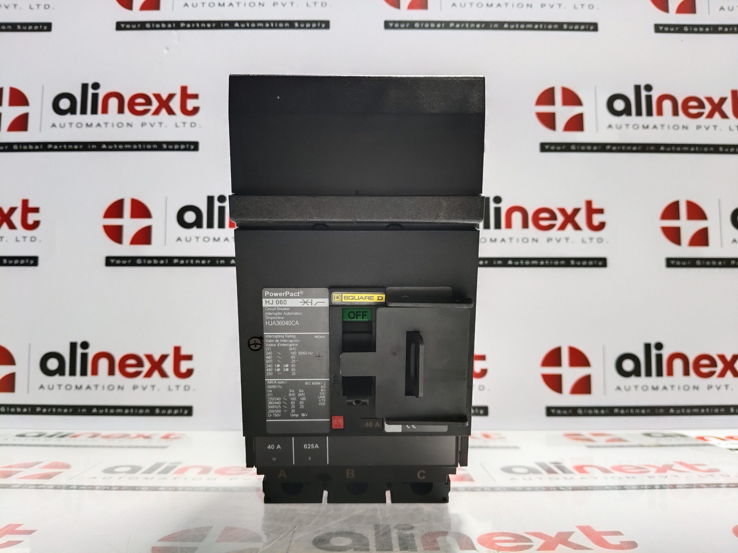 Automation Beaker Square D PowerPact HJA36040CA H-frame molded case circuit breaker 40A ...