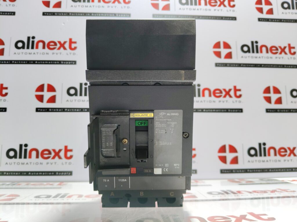 Square D PowerPact HJA36070CA H-frame molded case circuit breaker 70A|3P|600 VAC