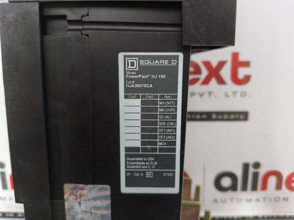 Square D PowerPact HJA36070CA H-frame molded case circuit breaker 70A|3P|600 VAC