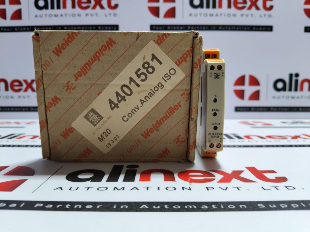 Weidmuller Analog Isolator 832765 | W408-00A3 | 9-30VDC Power