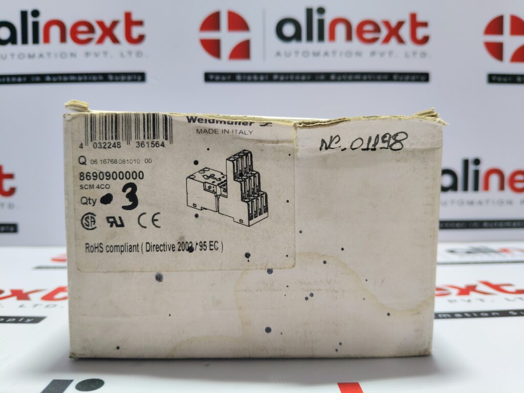 Weidmüller SCM 4CO ECO relay socket 12A|300VAC