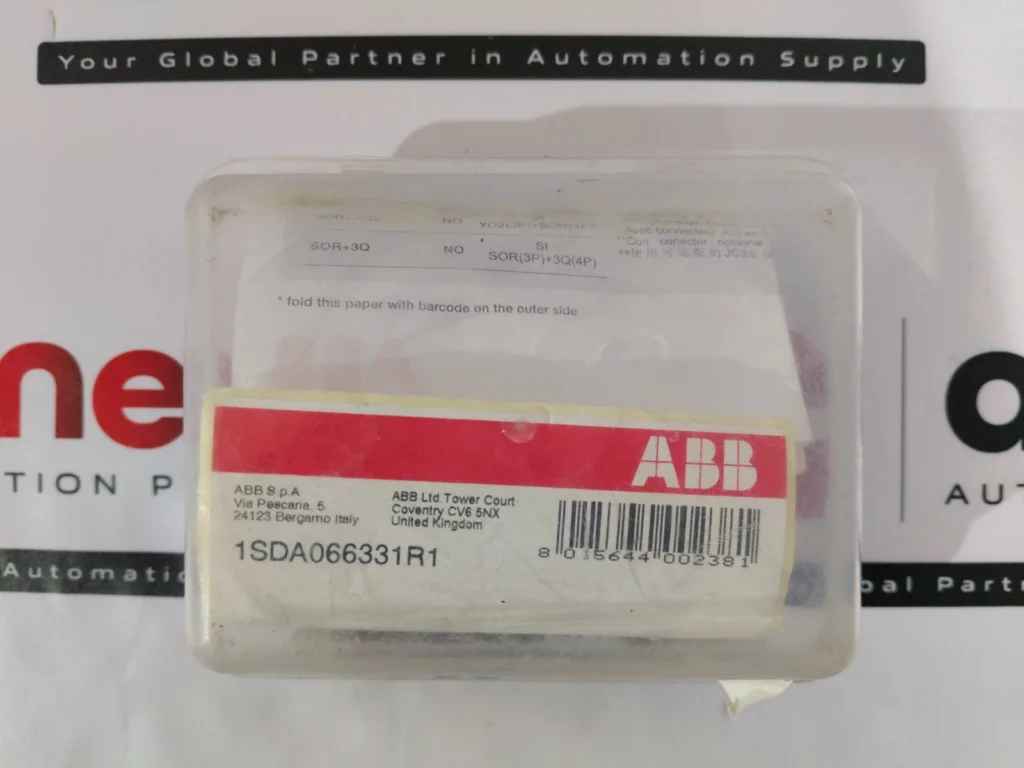 ABB 1SDA066331R1 Shunt Opening Release 110-127V AC or 110-125V DC