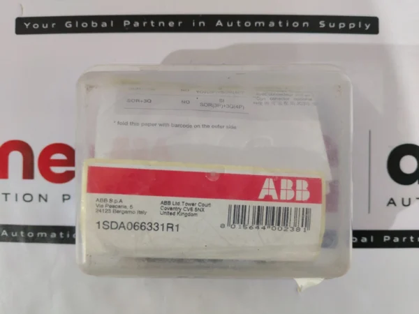 ABB 1SDA066331R1 Shunt Opening Release 110-127V AC or 110-125V DC