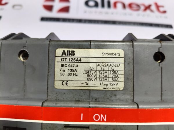 ABB OT125A4 switch-disconnector 12Kv|135A