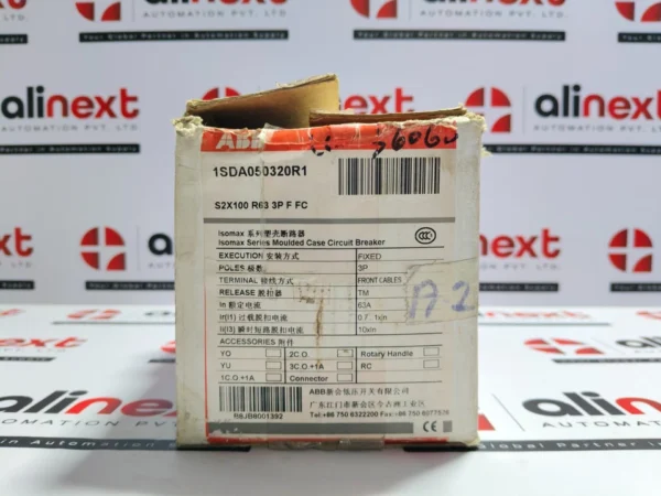 ABB S2X 100 molded case circuit breaker 690 V AC 50-60Hz