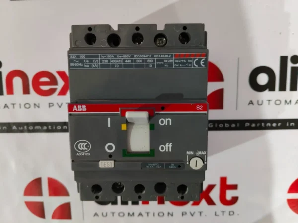 ABB S2X 100 molded case circuit breaker 690 V AC 50-60Hz