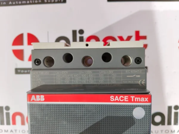 ABB SACE Tmax T4V 250 moulded case circuit breake 690V AC, 750V DC 1000V 8kV