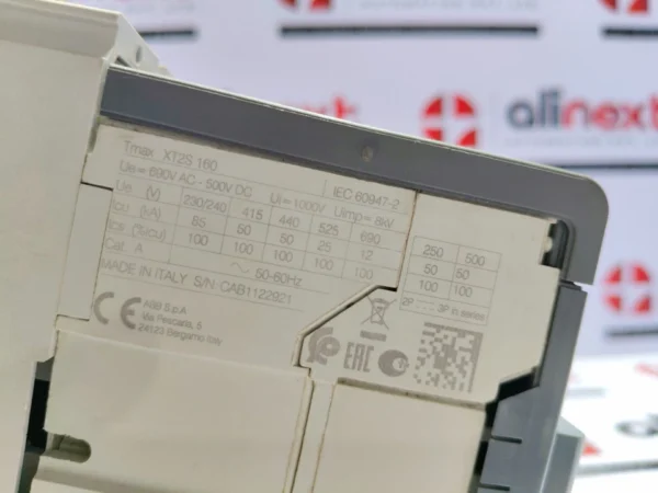 ABB SACE Tmax XT2N 160 Ekip LSI 3-Pmolded case circuit breaker