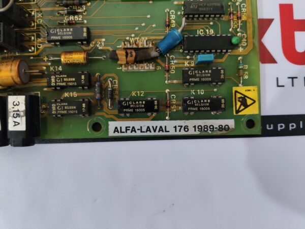 Alfa Laval 176 1989-80 PCB Card Saab KK 8592 040-11-2K USED | Tested | Working
