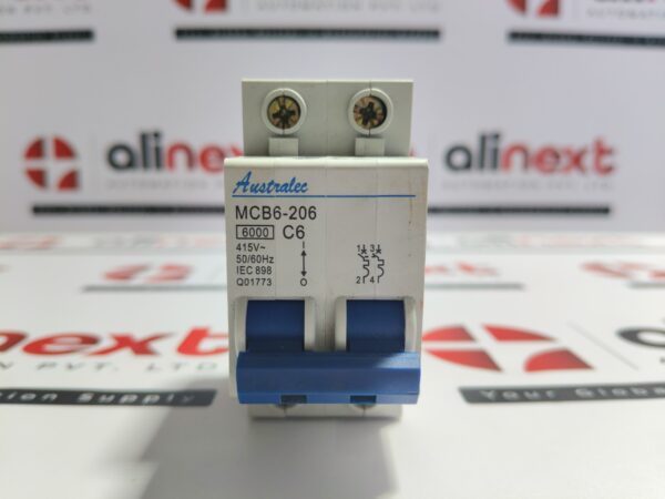 Australec MCB6-206 C6 2Pole 415V USED | Tested | Working