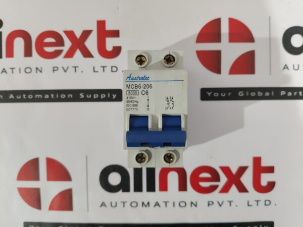 Australec MCB6-206 C6 2Pole 415V USED | Tested | Working