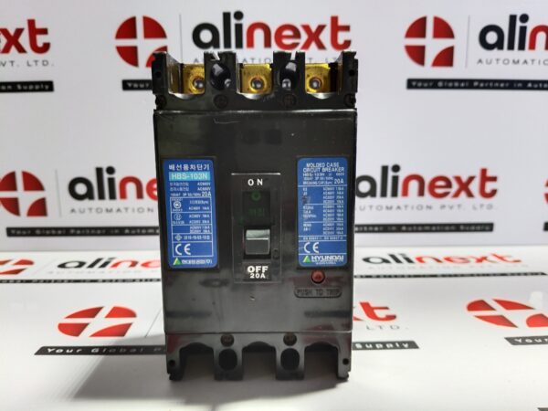 Hyundai HBS-103N 20A 3P molded case circuit breaker Brand New | Original | Unus