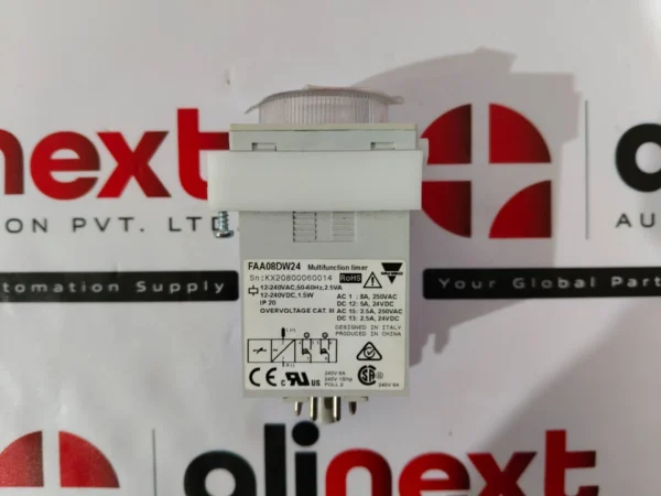Carlo Gavazzi FAA08DW24 multifunction timer relay 12-240VAC/DC