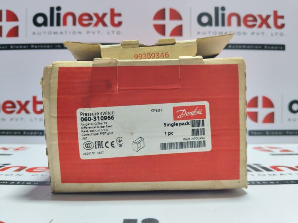 Danfoss KPS 31 060-3109 Pressure Switch KPS31 060-310966