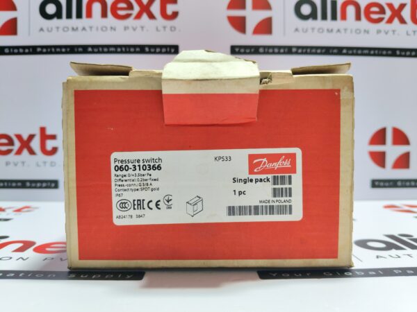 Danfoss KPS33 Pressure Switch KPS 33 060-3103