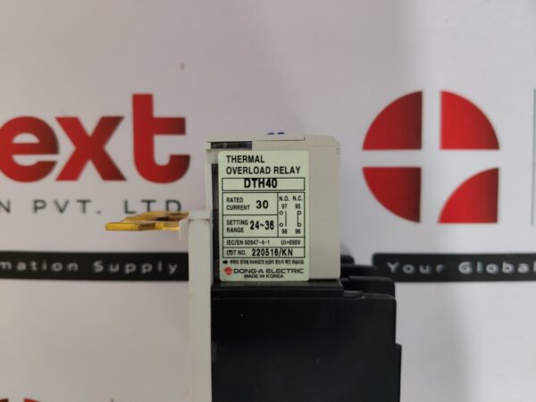 Dong-A DTH-40 thermal overload relay Brand New | Original | Unused