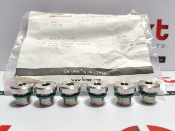 Framo Plug Socket W/Seal 122200 for Flow Control Valve FCV1600