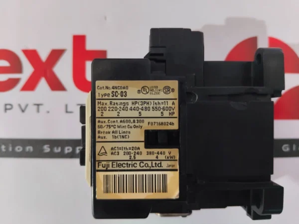 Fuji Electric SC-03(11) Contactor 4NC0A0 Coil 110V