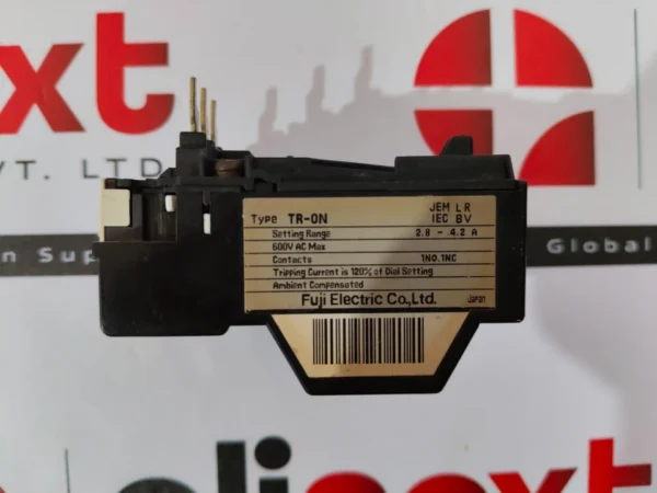 Fuji Electric TR-0N thermal overload relay 2.8 to 4.2 A Used | Tested | Working